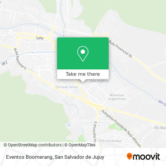 Mapa de Eventos Boomerang
