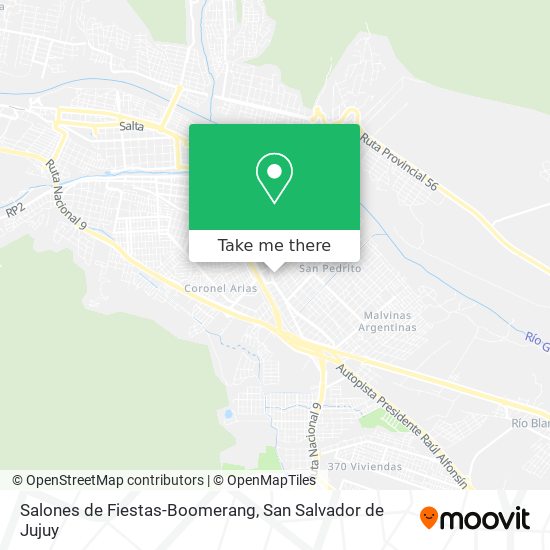 Salones de Fiestas-Boomerang map