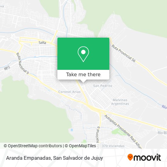 Mapa de Aranda Empanadas