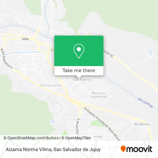Aizama Norma Vilma map