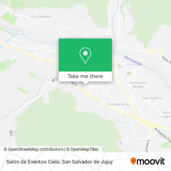 Salón de Eventos Cielo map
