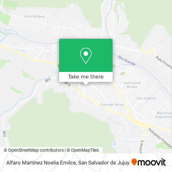 Alfaro Martínez Noelia Emilce map