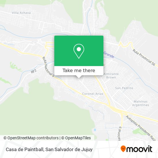 Mapa de Casa de Paintball