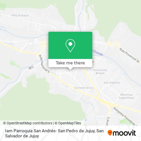 Iam Parroquia San Andrés- San Pedro de Jujuy map