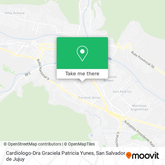 Mapa de Cardiologo-Dra Graciela Patricia Yunes