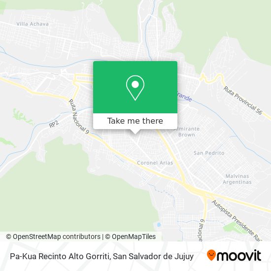 Pa-Kua Recinto Alto Gorriti map