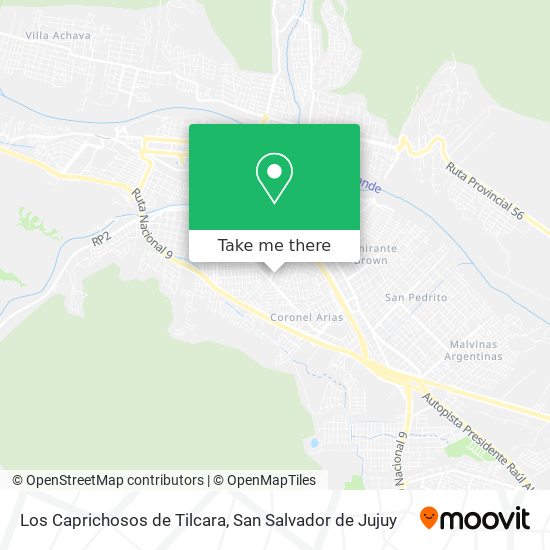 Los Caprichosos de Tilcara map