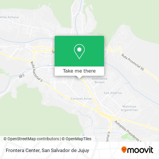 Frontera Center map