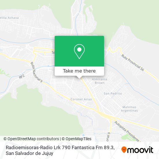 Radioemisoras-Radio Lrk 790 Fantastica Fm 89.3 map