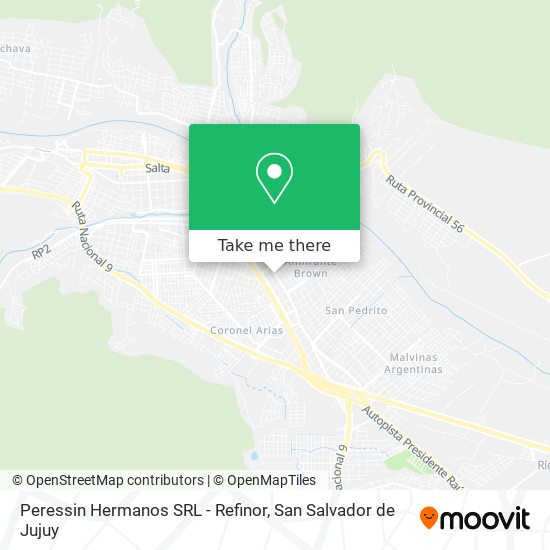 Mapa de Peressin Hermanos SRL - Refinor