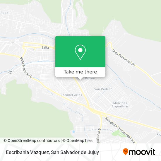 Escribania Vazquez map