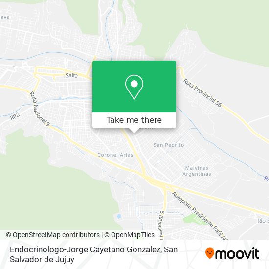 Endocrinólogo-Jorge Cayetano Gonzalez map