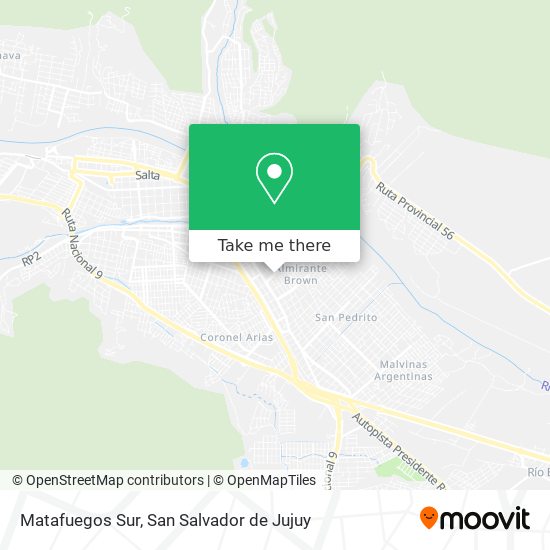 Mapa de Matafuegos Sur