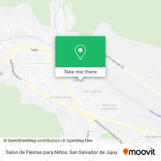 Salon de Fiestas para Niños map