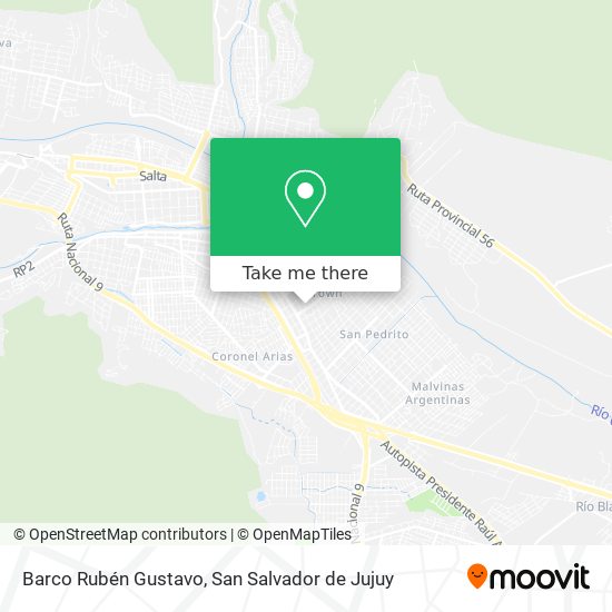 Barco Rubén Gustavo map