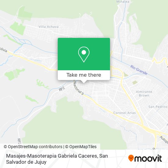 Mapa de Masajes-Masoterapia Gabriela Caceres