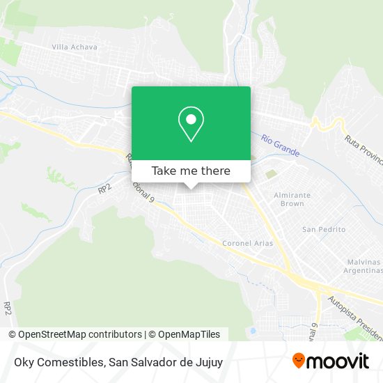 Oky Comestibles map