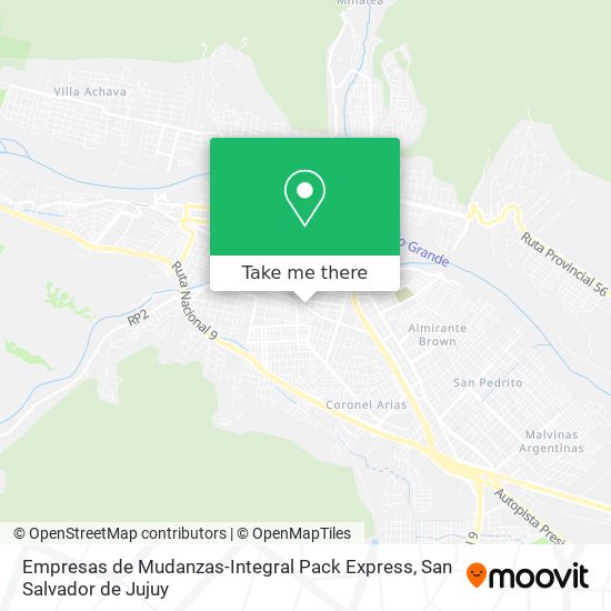 Empresas de Mudanzas-Integral Pack Express map