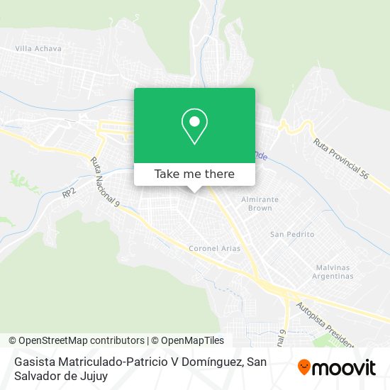 Mapa de Gasista Matriculado-Patricio V Domínguez