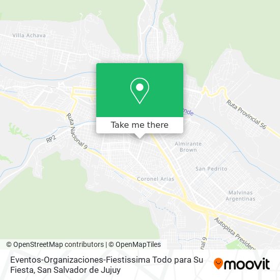 Eventos-Organizaciones-Fiestissima Todo para Su Fiesta map