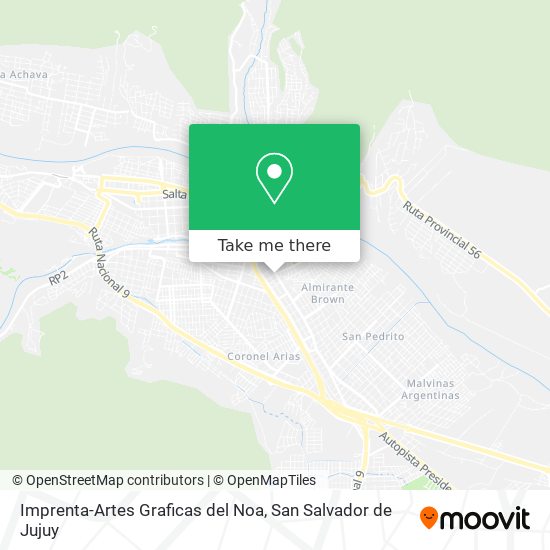 Imprenta-Artes Graficas del Noa map