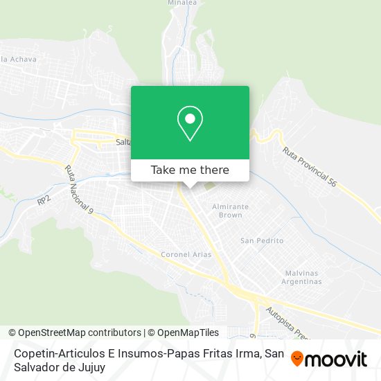 Copetin-Articulos E Insumos-Papas Fritas Irma map