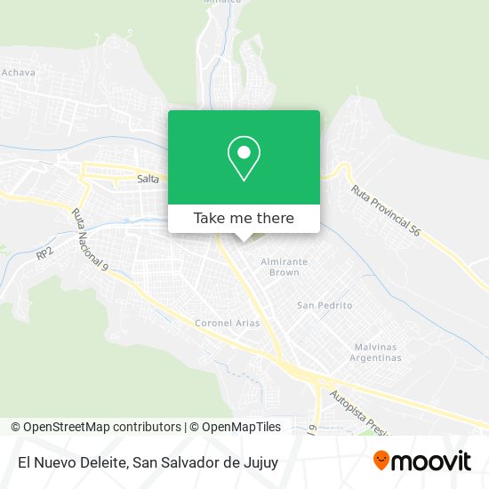 Mapa de El Nuevo Deleite
