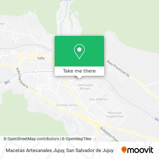 Macetas Artesanales Jujuy map