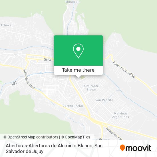 Mapa de Aberturas-Aberturas de Aluminio Blanco