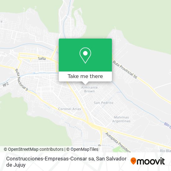 Mapa de Construcciones-Empresas-Consar sa