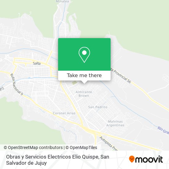 Obras y Servicios Electricos Elio Quispe map