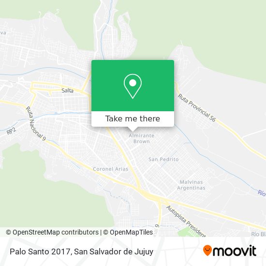 Palo Santo 2017 map