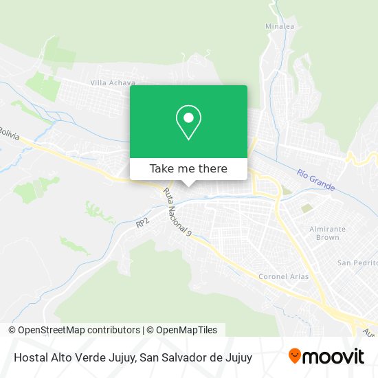 Hostal Alto Verde Jujuy map