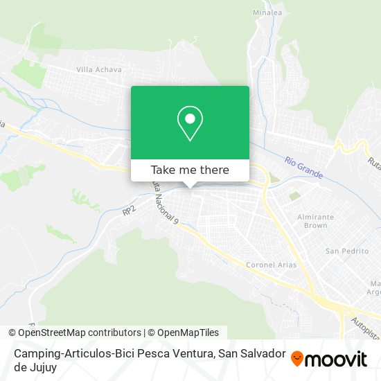 Camping-Articulos-Bici Pesca Ventura map