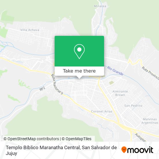 Templo Bíblico Maranatha Central map