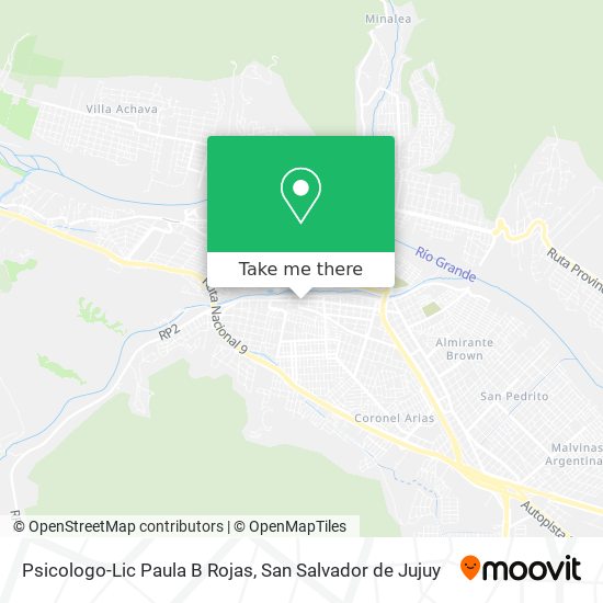 Psicologo-Lic Paula B Rojas map