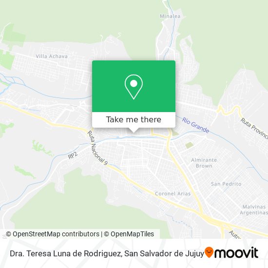 Dra. Teresa Luna de Rodriguez map