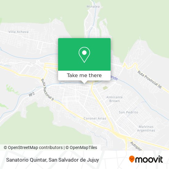 Mapa de Sanatorio Quintar