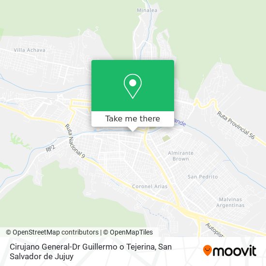 Cirujano General-Dr Guillermo o Tejerina map