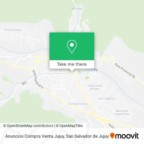 Mapa de Anuncios Compra Venta Jujuy