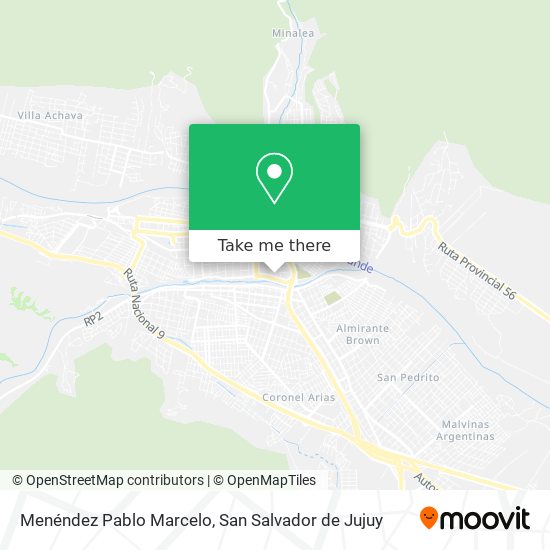 Menéndez Pablo Marcelo map