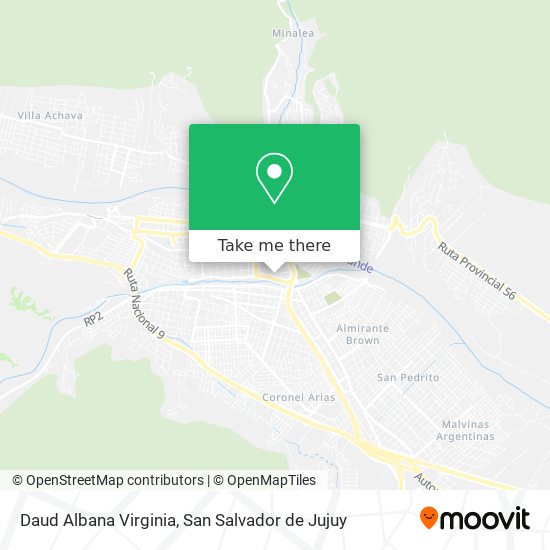 Daud Albana Virginia map