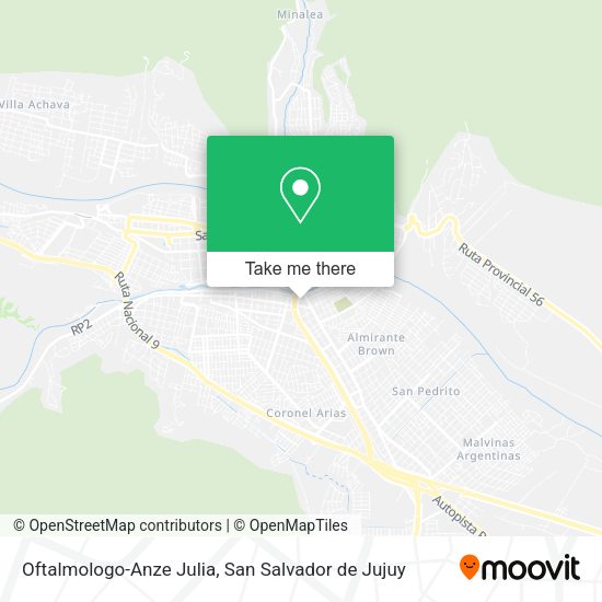 Mapa de Oftalmologo-Anze Julia