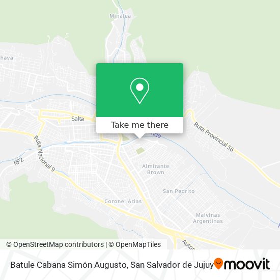 Batule Cabana Simón Augusto map