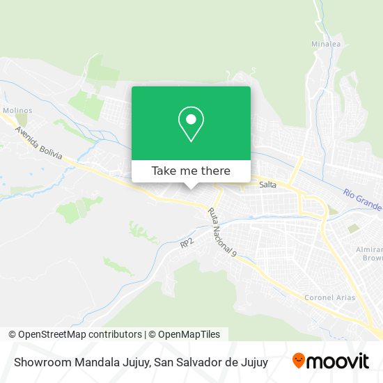 Mapa de Showroom Mandala Jujuy