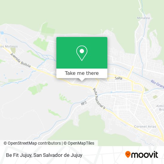 Be Fit Jujuy map
