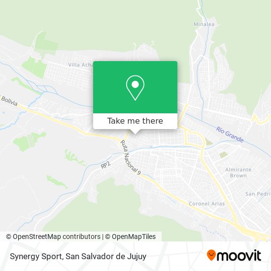 Mapa de Synergy Sport