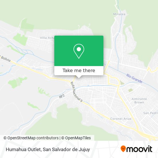 Mapa de Humahua Outlet