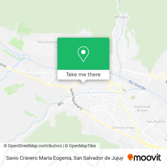 Savio Cravero María Eugenia map
