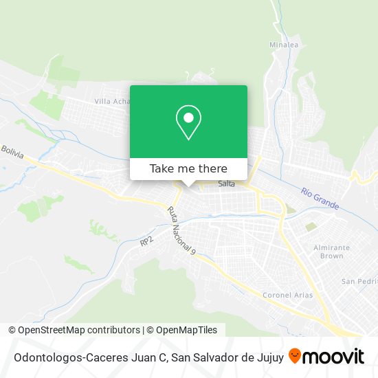 Odontologos-Caceres Juan C map